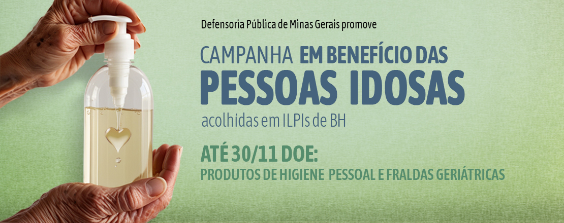 Campanha arrecadação idosos