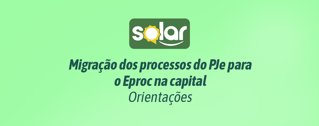 Migração Pje para Eproc