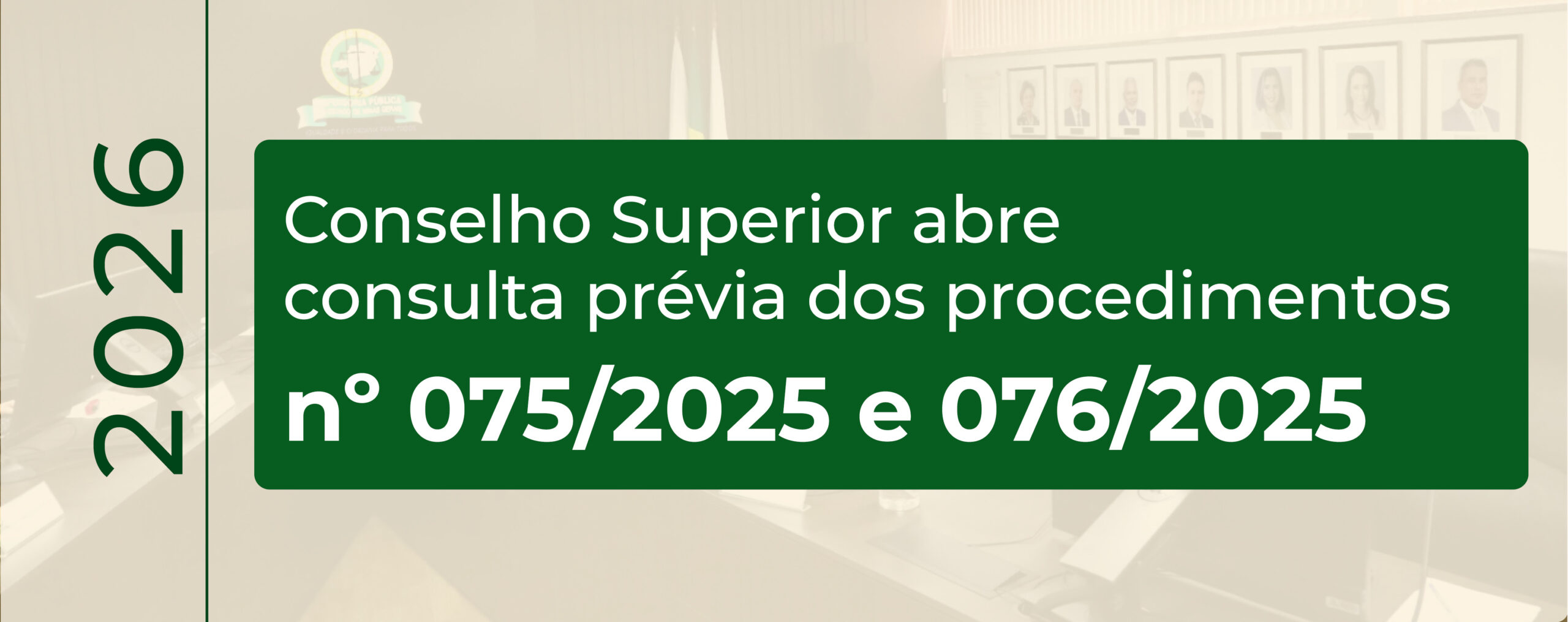Nova consulta prévia do Conselho Superior